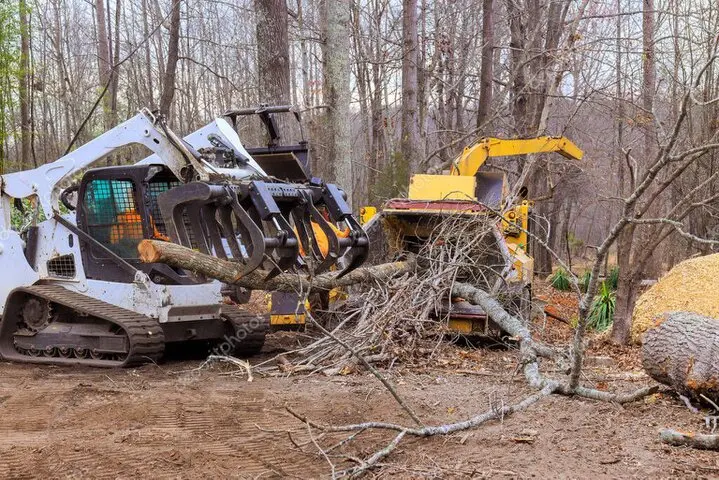Camino de acceso a finca tras desbroce